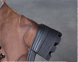 Suede Cow Leather Moccasins Rubber Soled Lofers Women Ankle Boots Chunky Sneaker Shoes MartLion