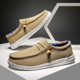 Men Casual Shoes Slip on Canvas Loafers  Walking Flats  Man  Non Slip Soft Moccasins Sneakers Summer MartLion   