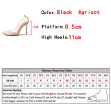 Liyke PVC Transparent Strange Perspex High Heels Women Pumps Slingback Sandals Pointed Toe Lady Party Clear Shoes Mart Lion   