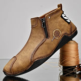 Men's Boots Leather Ankle Boots Leisure Keep Warm Western Casual Sneakers Masculina MartLion   