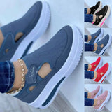 Red Sneakers Women Shoes Woman Tennis Canvas Female Casual Ladies Sport Platform Sneaker Hollow Out MartLion   