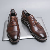 Britsh Dress Shoes Split Leather Footwear Formal Social Men's Mart Lion   