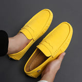 Suede Leather Penny Peas Loafers Men's Women Boys Driving Shoes Moccasins Slip on Flats Designer Loafers Pink MartLion   