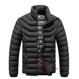 Winter Men Plush Thick Warm Parka Men Windproof Lightweight Jacket Men Casual Solid Jacket Coat Male MartLion   