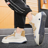 Men's Sneakers Vulcanized Shoes Lace Up Shell Head Design Skateboarding Running Tennis Sports Casual Outdoor Mart Lion   