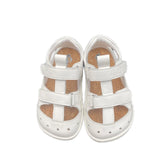 Sandals Summer Boy Girls Beach Shoes Kids Casual Barefoot Children Sport MartLion White Leather 6 