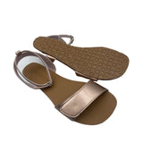 Summer Barefoot Leather Flat Sandals For Women Shoes With Soft Sole Zero Drop Sole Light Weight MartLion   