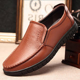 PU Leather Men's Walking Driving Shoes Flat Lofers Dress Office Footwear Outdoor Sneakers Summer Winter Mart Lion Brown 6 