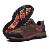 Hiking Shoes Men's Mesh Sneakers Breathable Black Mountain Boy Autumn Summer Work Aqua Outdoor Mart Lion 862 brown 41 