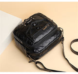 Leather Shoulder Handbag Elegant Girl Crossbody Small Mobile Phone Sac Ladies Casual Water Wash Bags Bolsa Mart Lion   