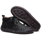 casual shoes men's outdoor sports walking shors suede rubber sole Mart Lion black 39 