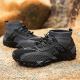Mesh Breathable Hiking Shoes Summer Men's Sneakers Outdoor Casual Shoes Non-Slip Walking Mart Lion   