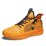 Basketball Shoes High Top Non-slip Boots Sneakers Outdoor Men's Training Sneakers MartLion Orange 39 