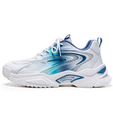 Breathable Mesh Shoes Lightweight Running Men's Casual Sneakers Non-slip Vulcanized MartLion white blue 39 