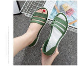 Summer Peep Toe Stappy Women Sandals Shoes Candy Color  Beach Valentine Rainbow Clogs Jelly Flats Mart Lion   