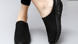Summer Anti-Slip Flat Platform Casual Breathable Mesh  On Women Shoes Half Slippers Air Cushion Flats Ladies Mart Lion   