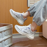 Women Sneakers Mesh Breathable Running Shoes Female Casual Flats Outdoor Sports Tennis Walking Mart Lion   