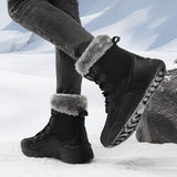 Winter Warm Outdoor Snow Boots Anti-slip Women's Cotton Shoes Casual Work Footwear MartLion   