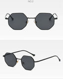 Square Design Sunglasses Woman Vintage Retro Small Frame Luxury Polygon Glasses MartLion   