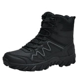 Hunting Hiking Tactical Military Boots Men's Special Force Desert Combat Army Winter Work Footwear MartLion black 39 
