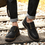 Designer Men's Shoes Casual British Formal Outdoor Waterproof Work Mart Lion   