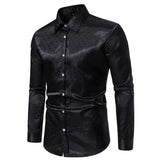 Men's Dress Shirts Long Sleeve Regualr Fit Casual Button Down Shirts Wrinkle-Free Casual Collar Shirt MartLion   