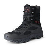 Men's Military Leather Boots Special Force Tactical Desert Combat Outdoor Shoes MartLion black 39 