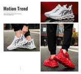 Red Shoes Men's Casual Sneakers Mesh Breathable Running Trainers Sports Lightweight Vulcanize MartLion   