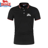 Embroidered Summer Polo Shirt Men Hot Men's Short Sleeve Top  Casual Polo-shirt for Men MartLion black XXXL(80-88)KG 