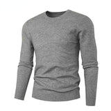 Spring Men's Round Neck Pullover Sweater Long Sleeve Jacquard Knitted Tshirts Trend Slim Patchwork Jumper for Autumn Mart Lion   