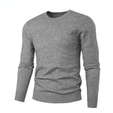 Spring Men's Round Neck Pullover Sweater Long Sleeve Jacquard Knitted Tshirts Trend Slim Patchwork Jumper for Autumn Mart Lion 20 gray M 