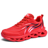 Running Shoes Man's Lightweight Breathable Summer Sneakers Non-slip Wear-resistant Sports Mart Lion Red 39 
