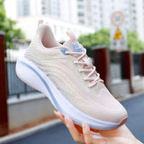 Women's Sports Shoes High Elastic Popcorn Soft Sole Breathable Running Student Tennis Player Elegant Casual Hiking Mart Lion   