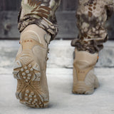 Outdoor Working Shoes Men's Snow Boots Winter Warm Cotton Anti-Slip Tactical Military Desert Combat MartLion   