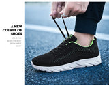 Men's Lace Up Knit Sneakers Casual Outdoor Athletic Running Walking Gym Sports Outdoor Male Women Breathable Shoes MartLion