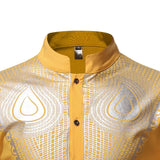 Men African Clothes Dashiki Print Shirt Fashion Brand African Men Business Casual Pullovers Work Office Shirts Male Clothing MartLion   