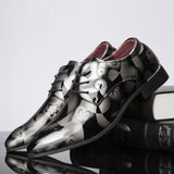 Designer Brand Patent Leather Shoes Men's Wedding Party Casual Oxfords Lace Up Point Toe Office Work MartLion   