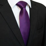 Classic 8cm ties Men's Solid Color Necktie pink Red yellow Satin Ties Wedding Party Tie Gift MartLion 005  