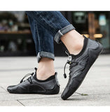 Leather Casual Shoes Men Sneakers Flat  Men  Shoes  Footwear MartLion   