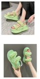 High Heel Women Sandals Summer Casual Pearls Roman Shoes Designer Platform Female Mart Lion   