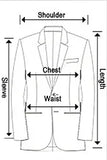 Blue and Striped Men's Suits For Wedding Slim Fit Peak Lapel Blazers Pants 2 Piece Formal Causal Groom Wear Homme MartLion   