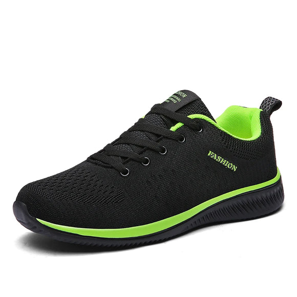 Sport Shoes Men Lightweight Running Sneakers Walking Casual MartLion 9088-black green 47 CHINA