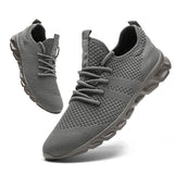 Men's Sneakers Breathable Running Shoes Light Casual Footwear Classic Vulcanized Trendy Mesh MartLion 8058-gray 39 