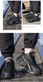 Rotating Button Safety Shoes Men's Work Sneakers Indestructible Puncture-Proof Protective Work Boots Steel Toe MartLion   