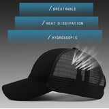 Men Trucker Cap Mesh Baseball Cap Big Head Golf Cap Summer MartLion