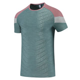 Men's Gym Tshirt Joggers Bodybuilding Silk Short Sleeves Streetwear Casual Outdoor Sport Fast Dry Breathable Tee MartLion green M 
