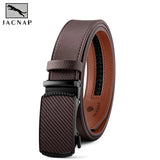 Men's Belt Automatic Buckle Leather Waist Strap Waistband Girdle Belts for Women Men's Gifts Belt MartLion 219BRJP 125cm 