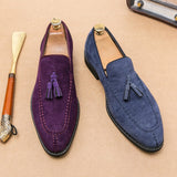 Suede Leather Men's Loafers Shoes Soft Dress Slip On Casual Moccasins Soft Formal Leisure Social Mart Lion   