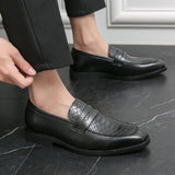 Slip On Dress Shoes Men's Formal Loafers Soft Split Leather Casual Footwear Mart Lion   