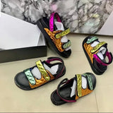 Cross-border wind eagle head sandals foreign trade colorful bird head MartLion   